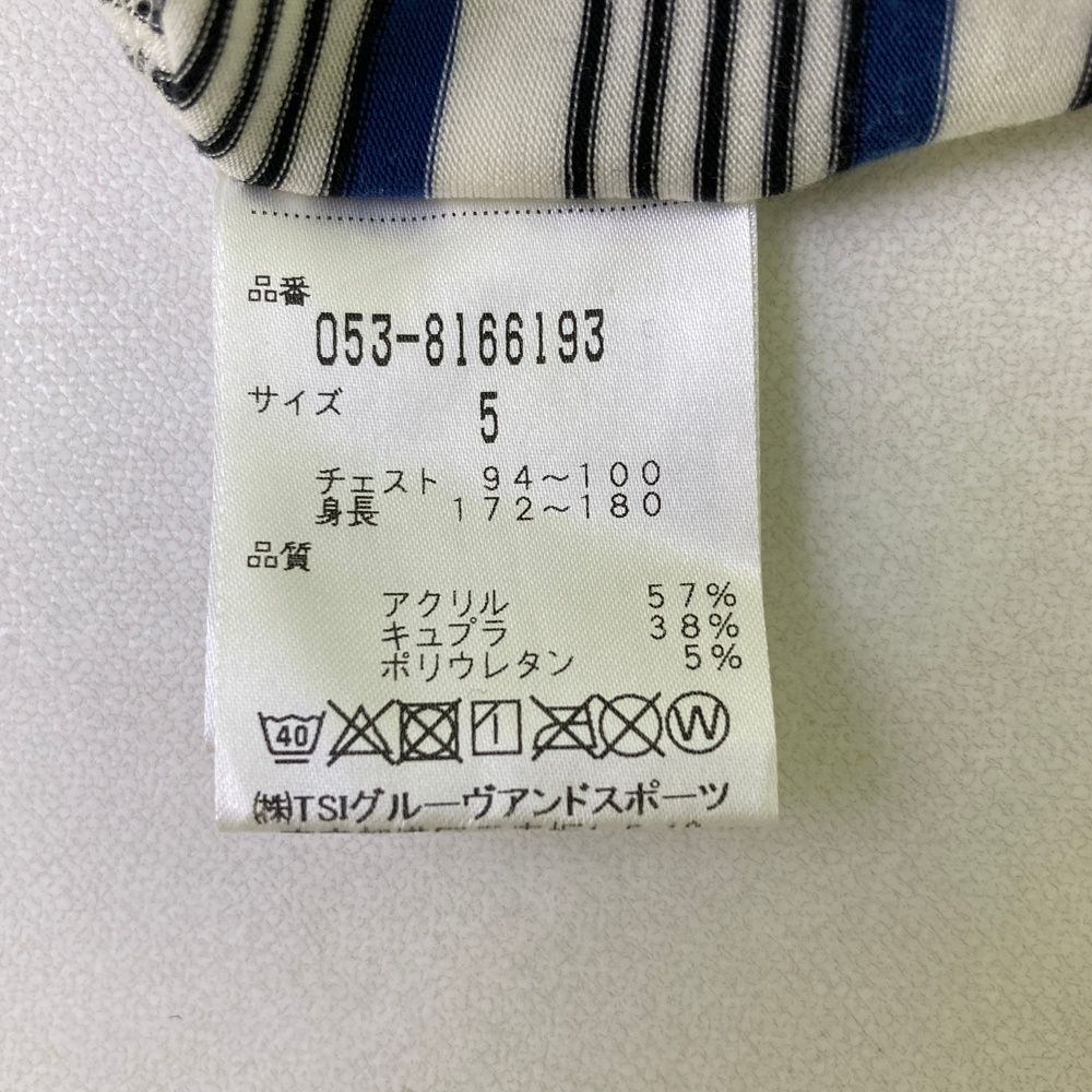 ⭐️超美品 正規品 パーリーゲイツ ボーダー ハイネック シャツ サイズ：5⭐️ PEARLY GATES/パーリーゲイツ ボーダーハイネックシャツ（5