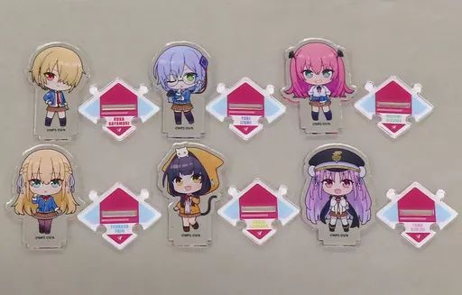 雑貨　全6種セット 「ヘブンバーンズレッド キャンペーン in GiGO 2023 トレーディングつながるぷちアクリルスタンド」 中古】アクリルスタンド・アクリルパネル 全6種セット 「ヘブン