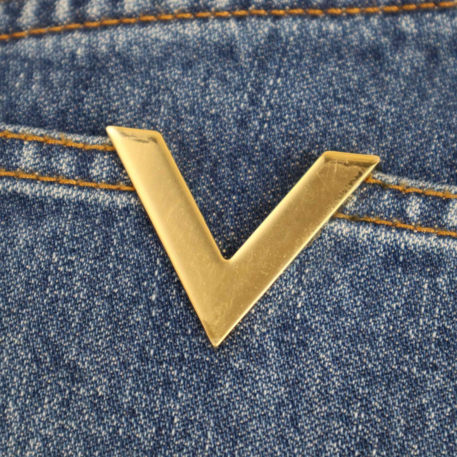 VALENTINO ヴァレンティノ 23AW High Waist Denim Skirt ハイ