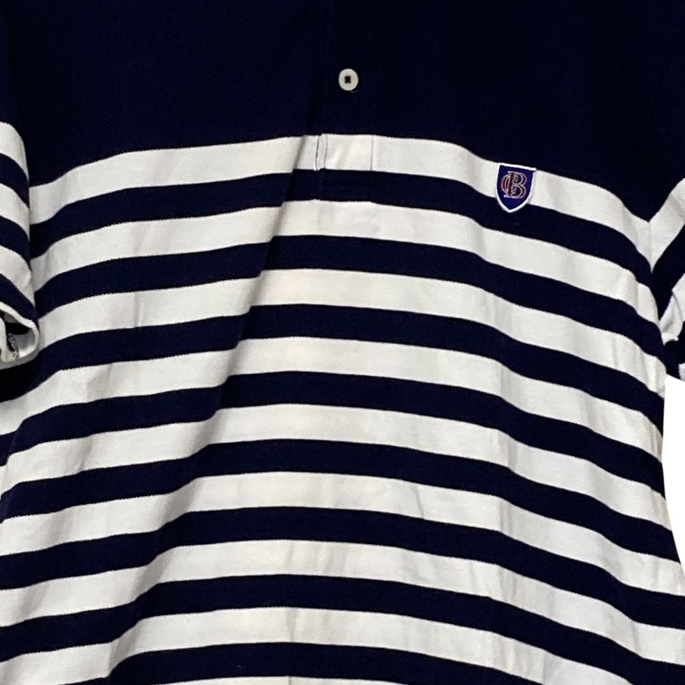 ブラックレーベル クレストブリッジ ポロシャツ ネイビー ホワイト
