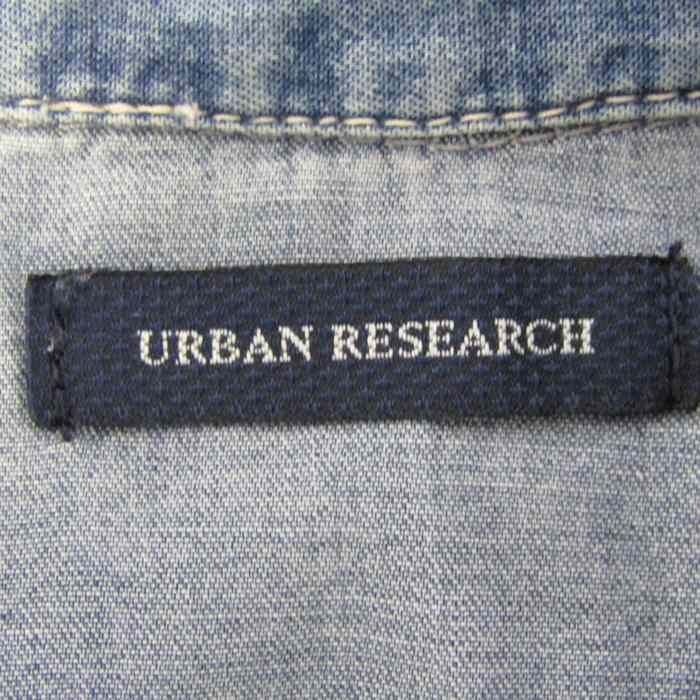 アーバンリサーチ 七分袖シャツ デニム トップス メンズ 40サイズ ブルー系 URBAN RESEARCH 【中古】