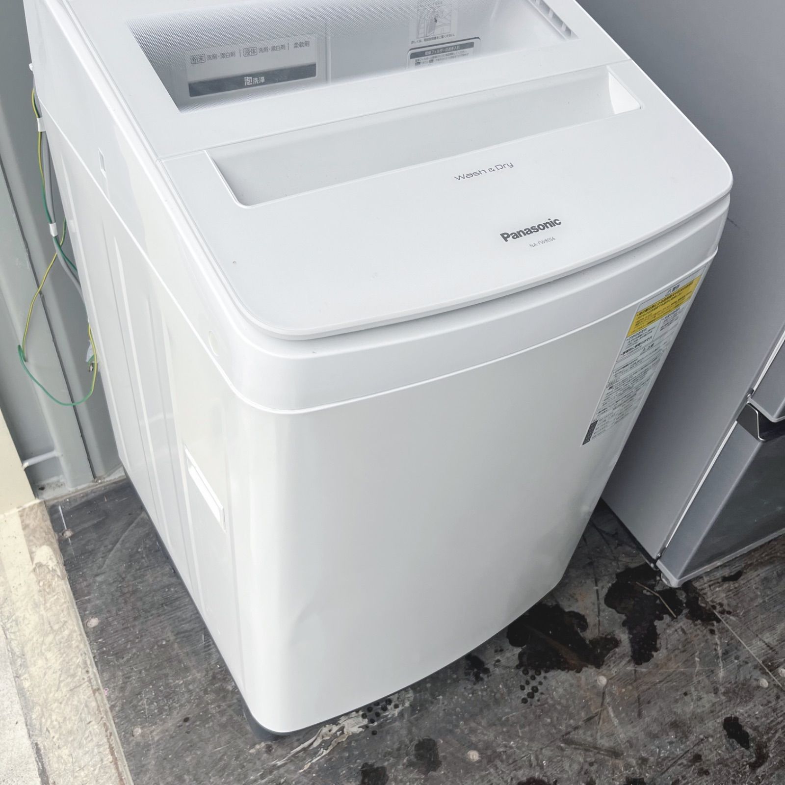 パナソニック熱乾燥搭載搭載 ホワイト8kg洗濯機