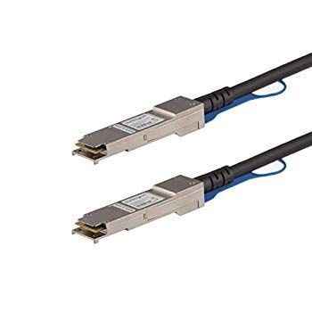 【中古】StarTech.com QSFP+ DAC Twnax ケーブル 0.5m MSA準拠 40GbE パッシブダイレクトアタッチケーブル Mini-GBICケーブル QSFP40GPC05M z2zed1b