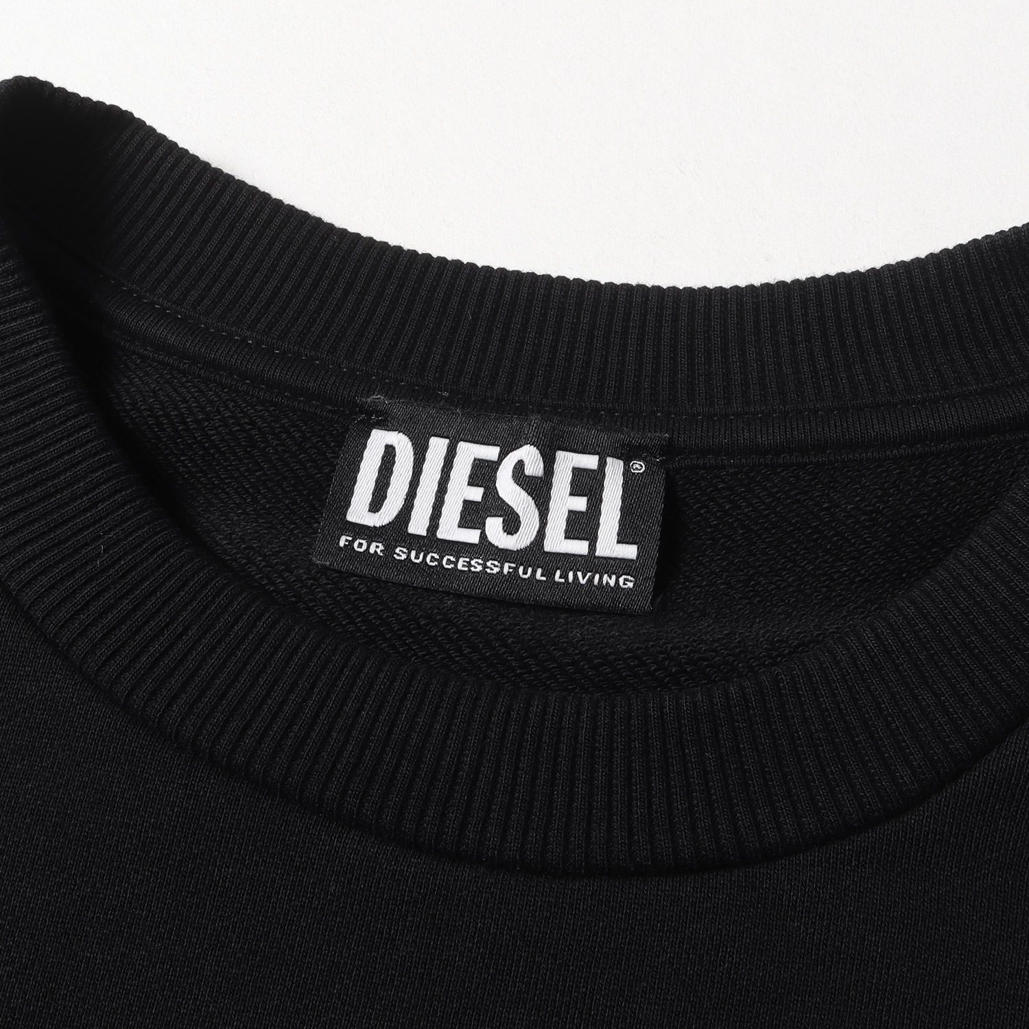 美品 DIESEL ディーゼル スウェット サイズ:M アップリケロゴ クルー 