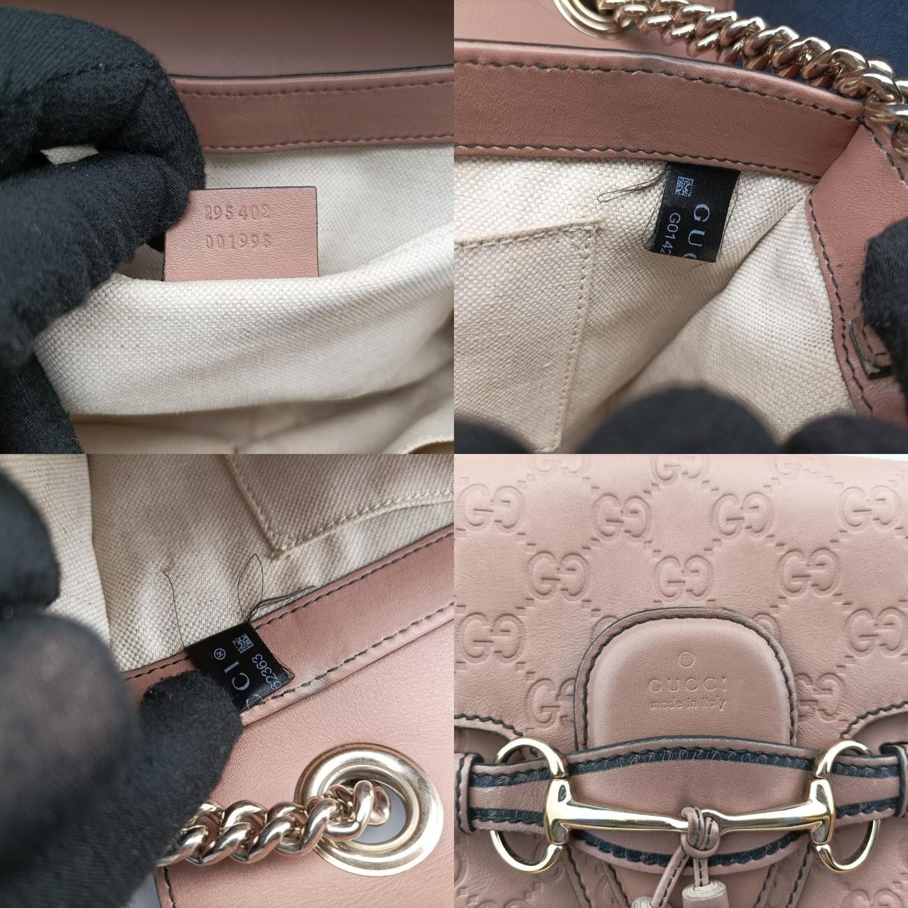 グッチGucciエミリーベージュレザー295402G014262363