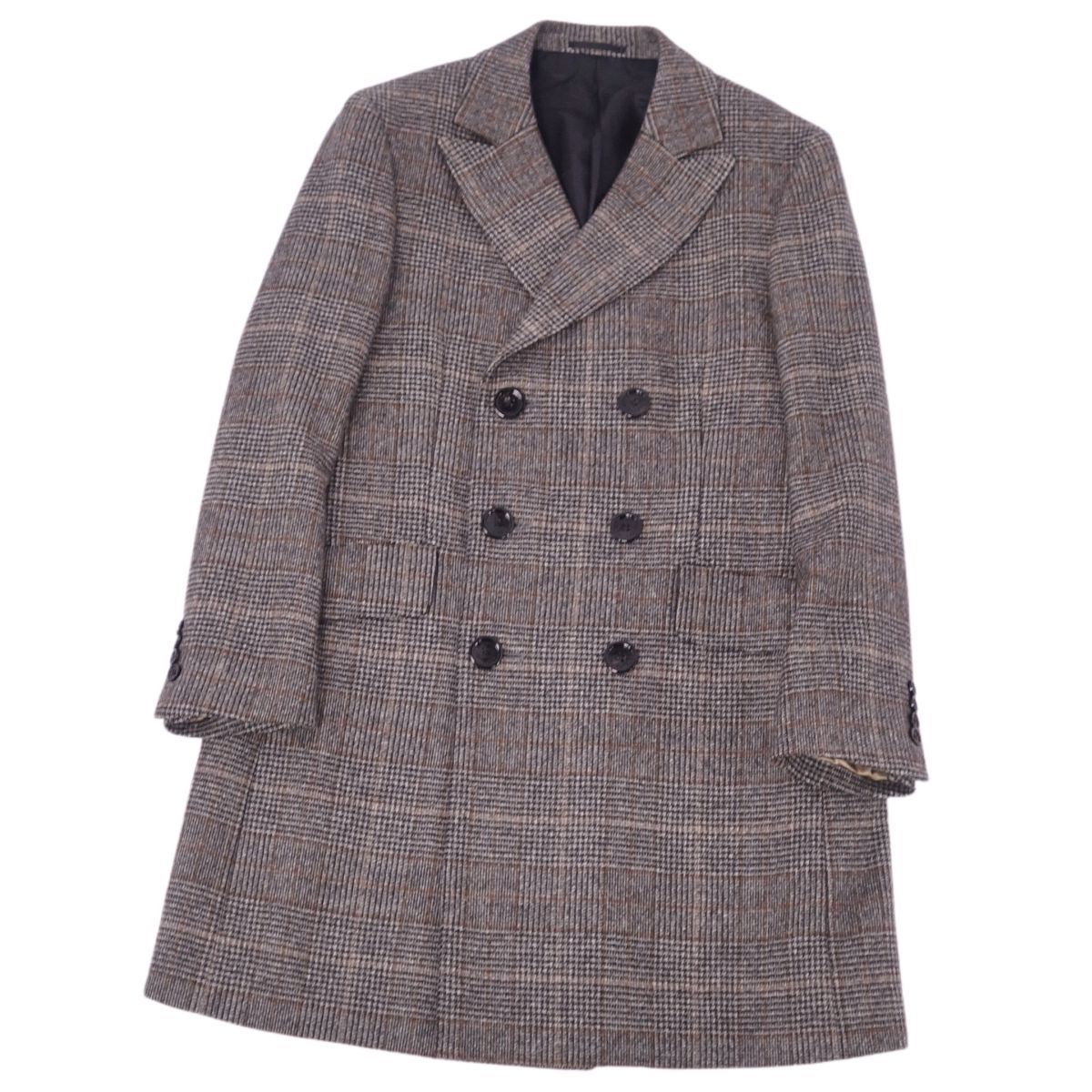 美品 マッキントッシュ MACKINTOSH コート ダブルブレスト チェック柄 