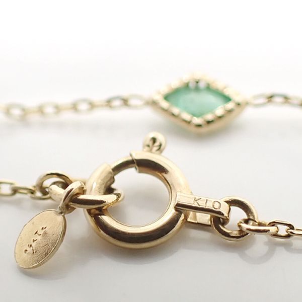 agete ブレスレット Dreamy Dreamy エメラルド K10 agete ブレスレット Dreamy Dreamy エメラルド K10 イエロー