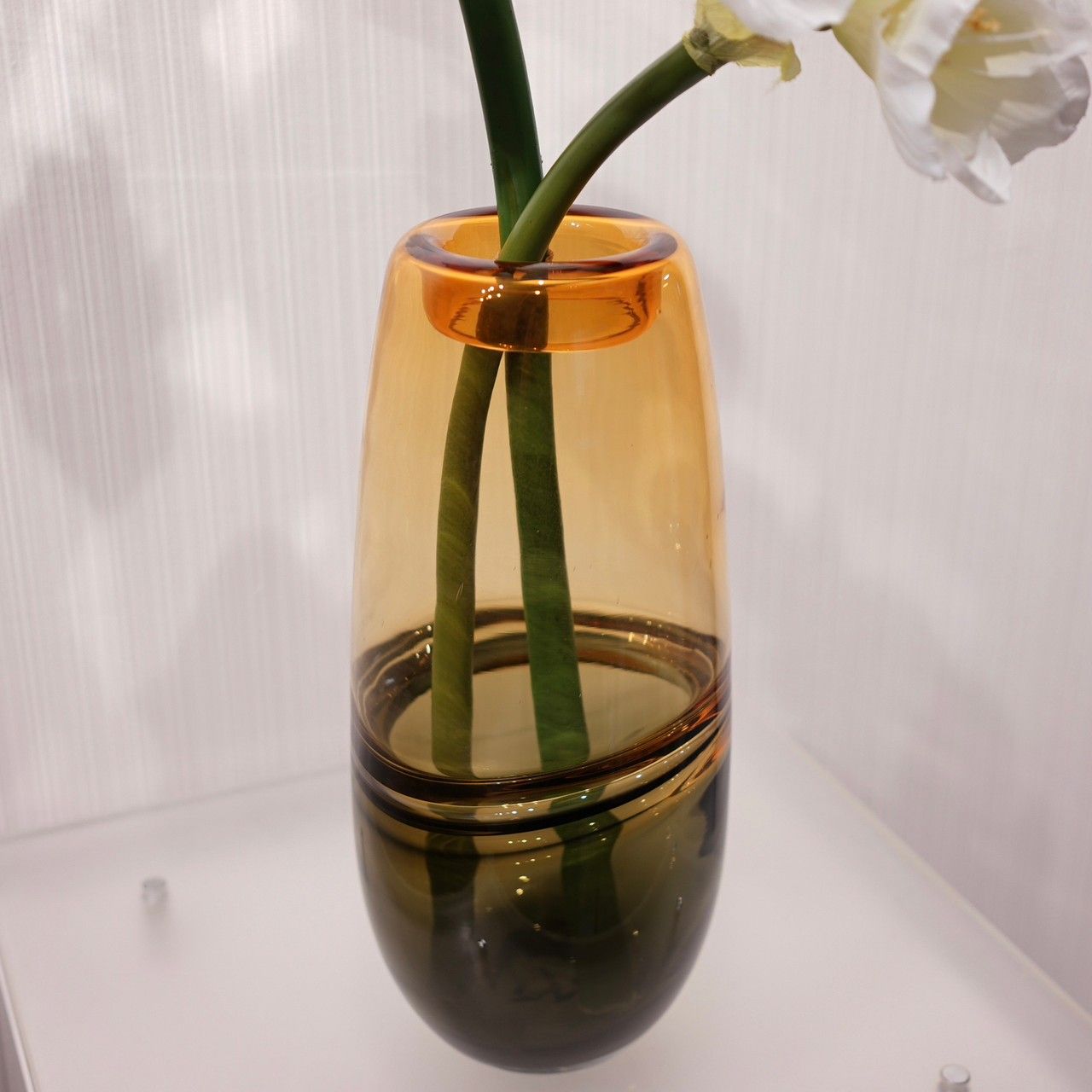 インテリア小物 輸入品 フラワーベース ガラス 造花付き 花瓶 小物 雑貨 インテリア 北欧 モダン オブジェ