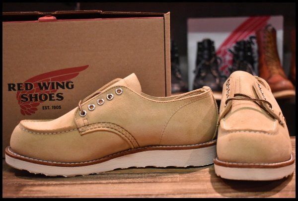 【8D 箱付 未使用 24年】レッドウィング 8079 オックスフォード ホーソーンアビレーンラフアウト ベージュ ブーツ redwing HOPESMORE【EJ318】