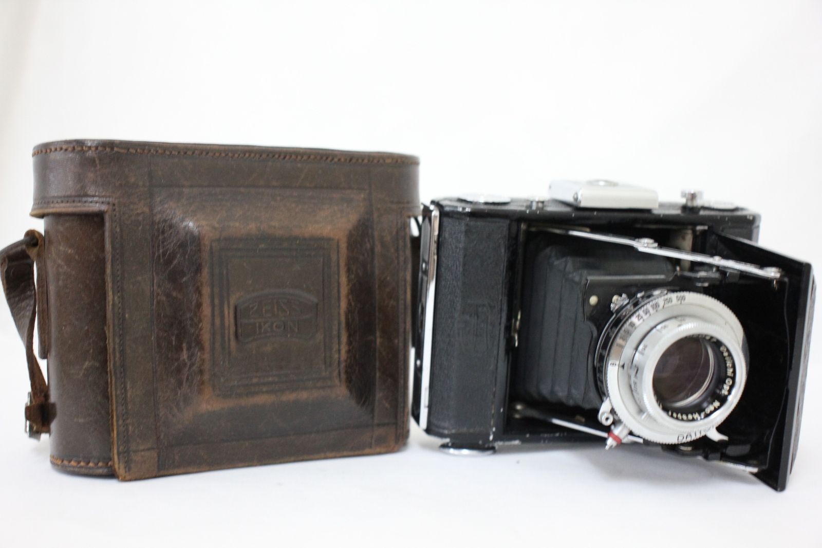 返品保証 ツァイスイコン Zeiss Ikon Nottar 515 Neo-Hesper 75mm F3.5 ケース付き 蛇腹カメラ e2714