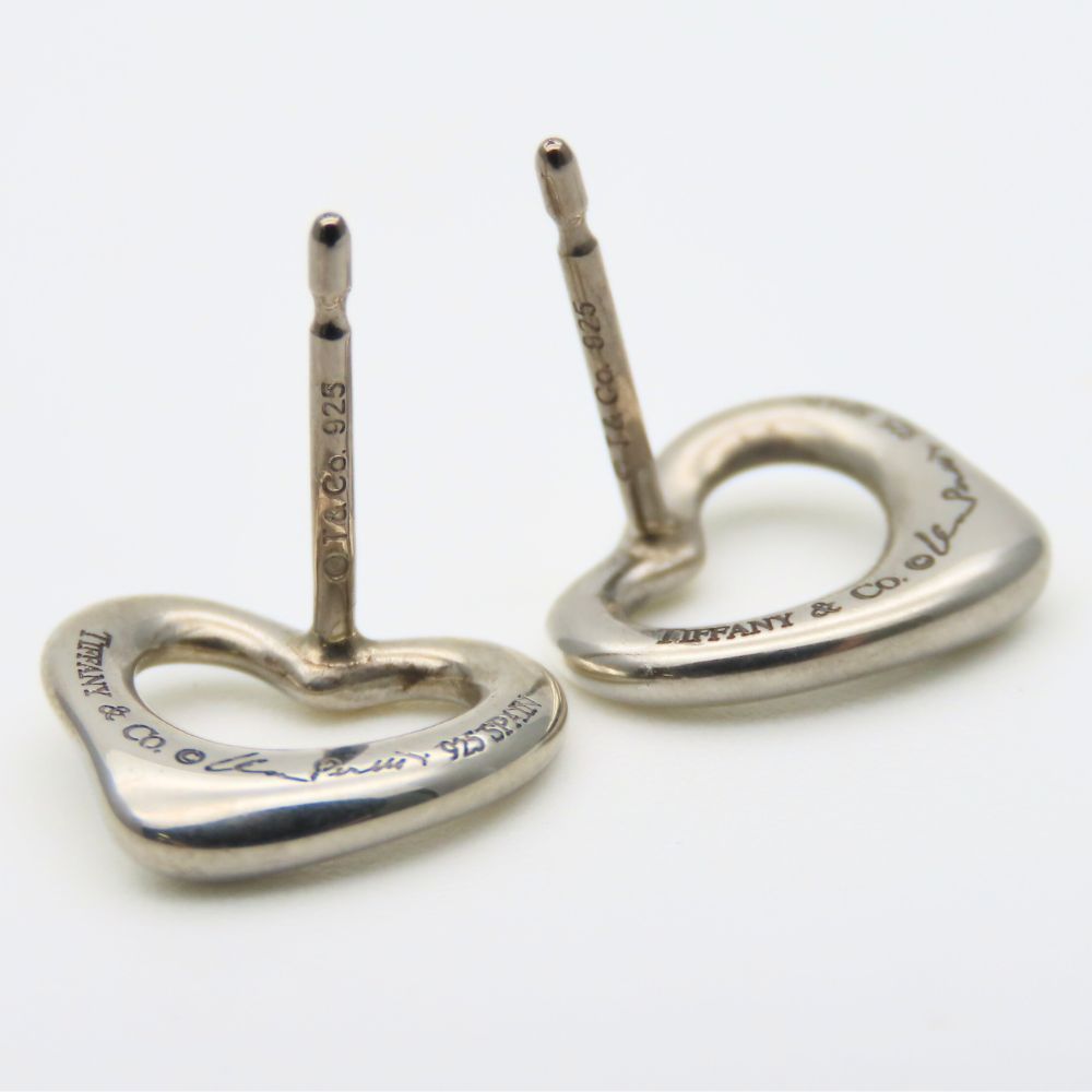 中古】 ティファニー ピアス オープンハート シルバー925 約2.1g  