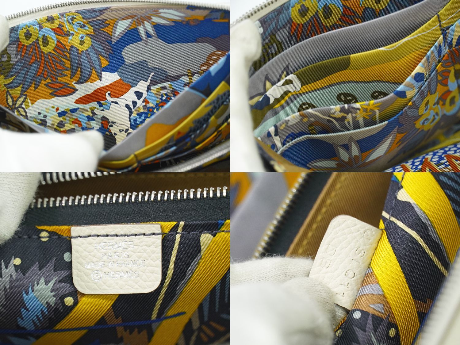 本物 エルメス HERMES アザップ シルクイン ラウンドファスナー 長財布  