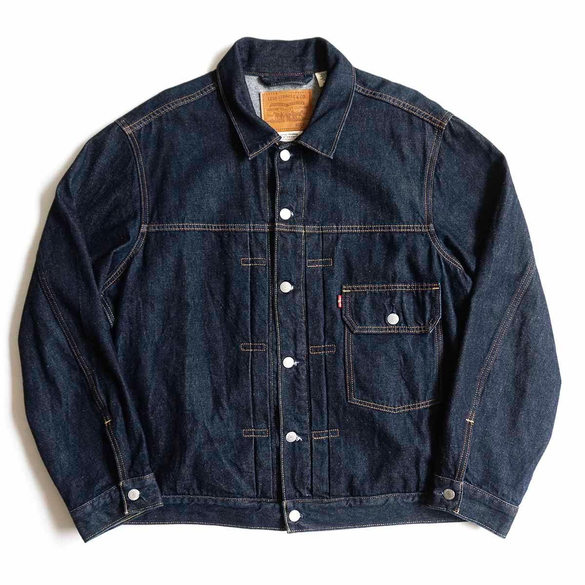 【美品】 LEVI'S PREMIUM【 TYPE I トラッカー デニム ジャケット 】XL 1st ファースト インディゴ 2405422