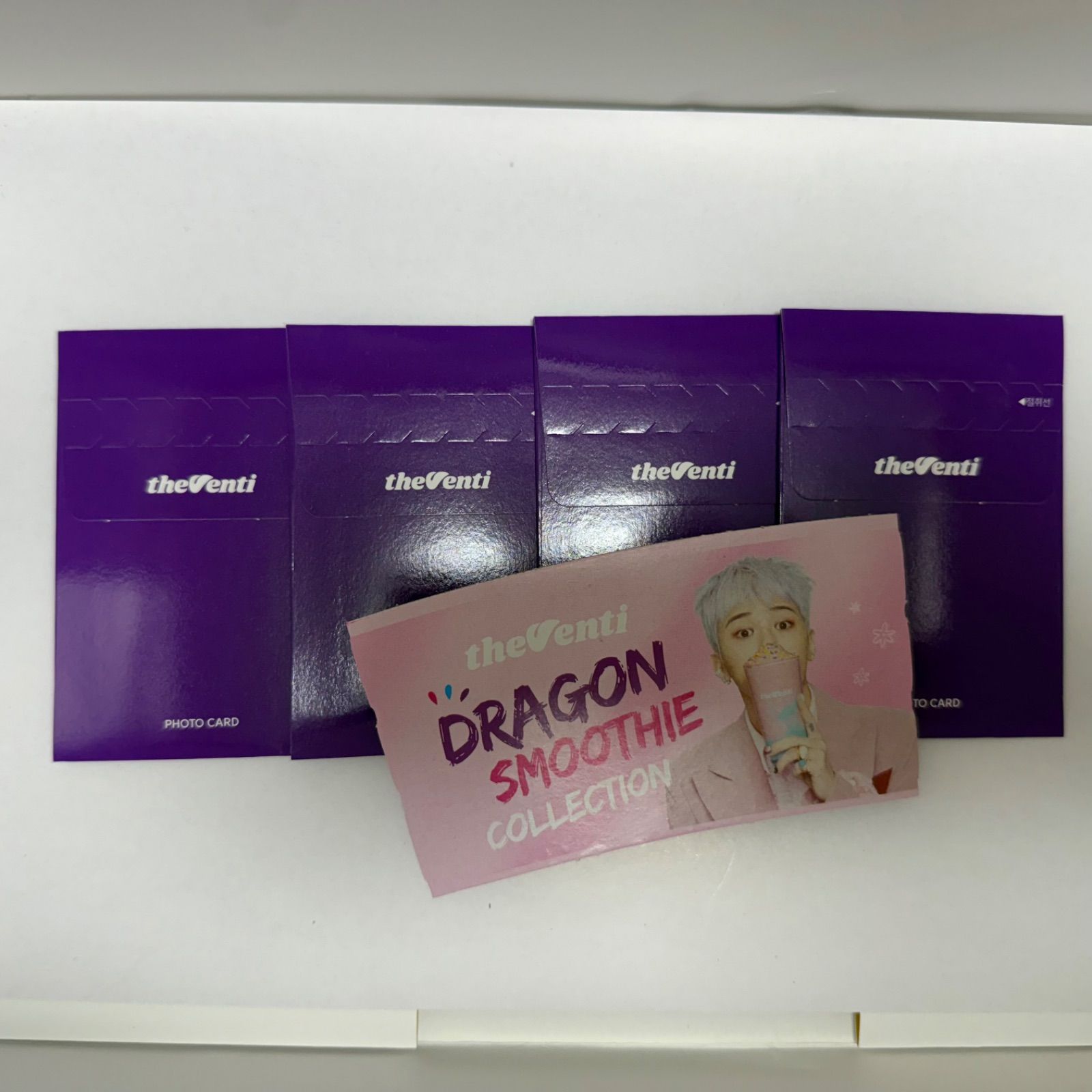 g-dragon限定フォト The Venti ザベンティ フォトカード カップホルダー G-DRAGON