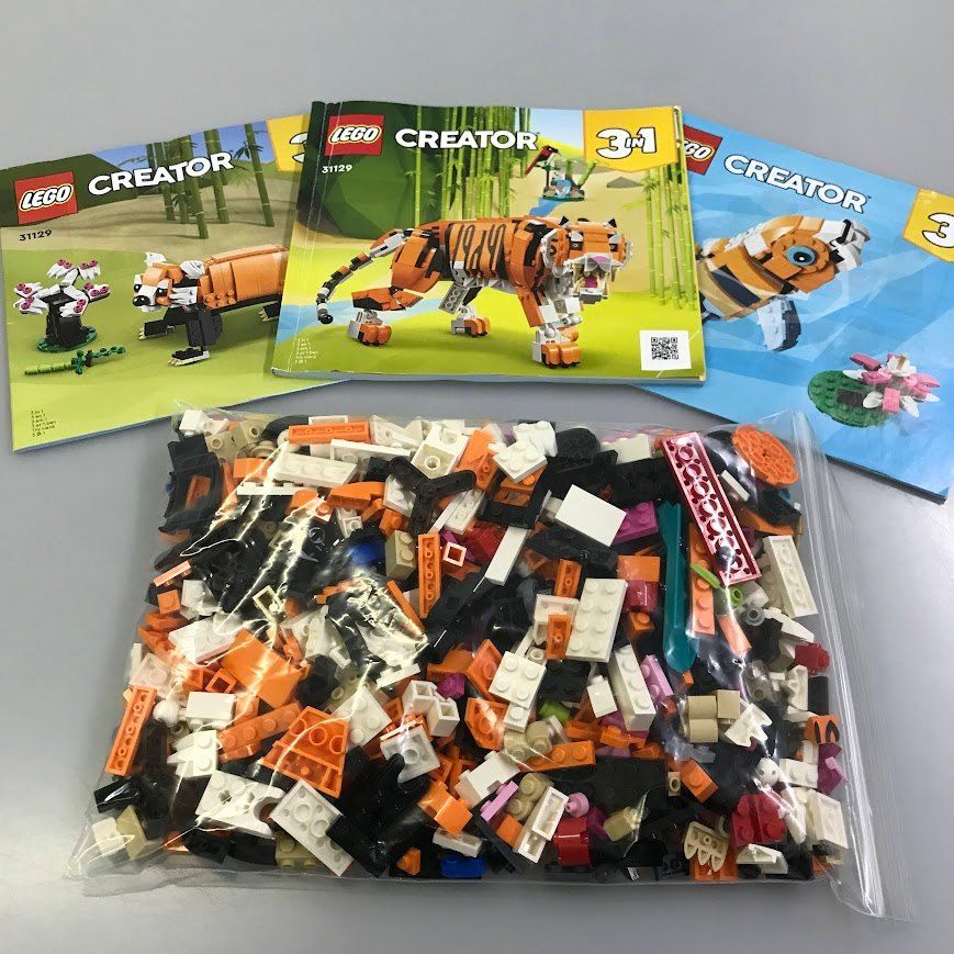 正規品 LEGO レゴ クリエイター 31121 31129 ワニ 野生のトラ HD