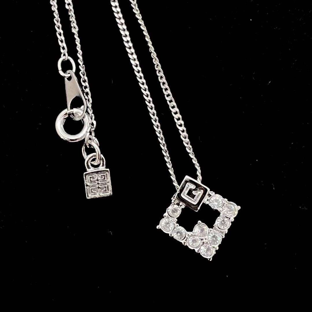GIVENCHY クリスタル ネックレス＆ピアスセット 関税☆送料込