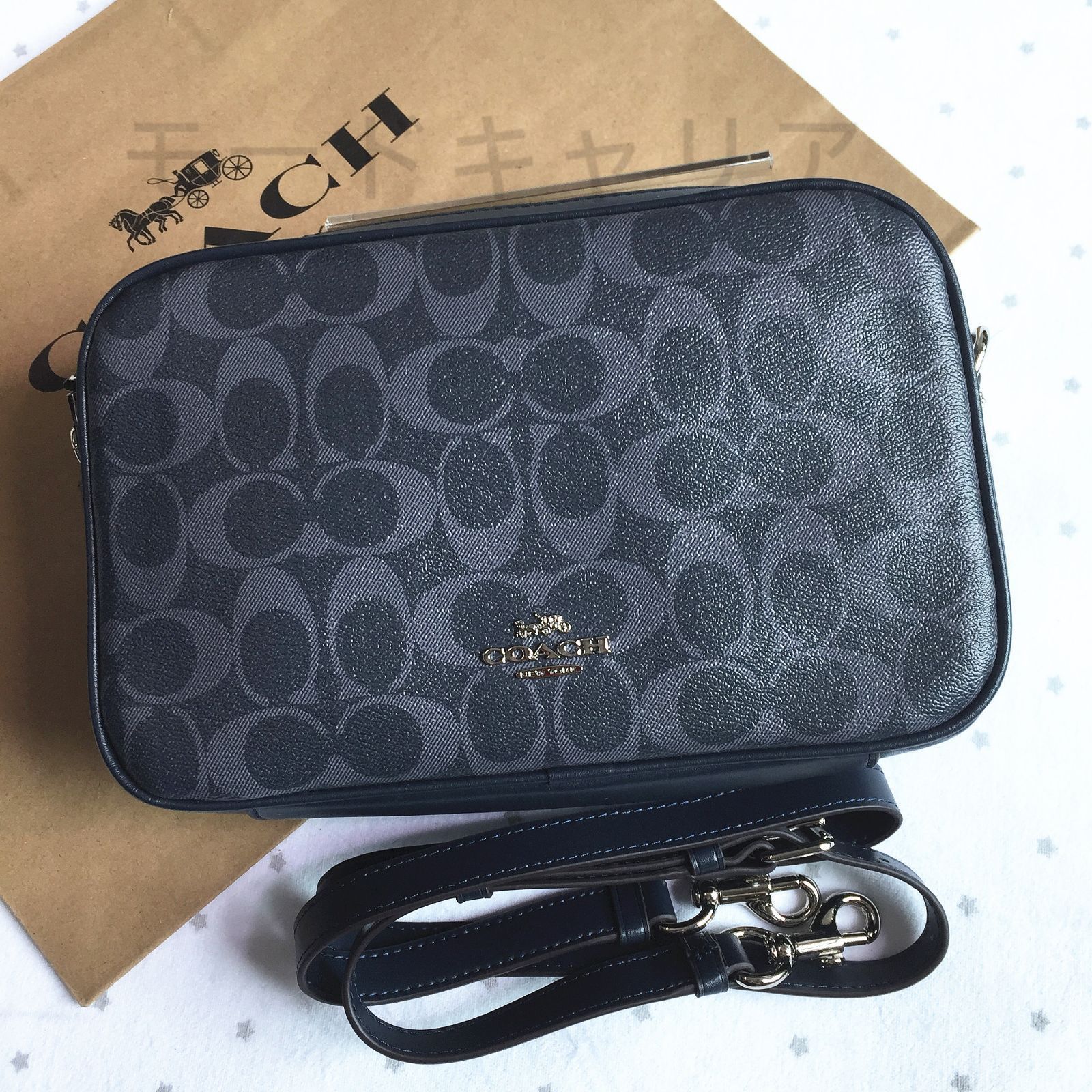 COACH コーチ バッグ F68167 デニム ダブルジップ ショルダーバッグ クロスボディー レディース アウトレット 新品未使用 - メルカリ