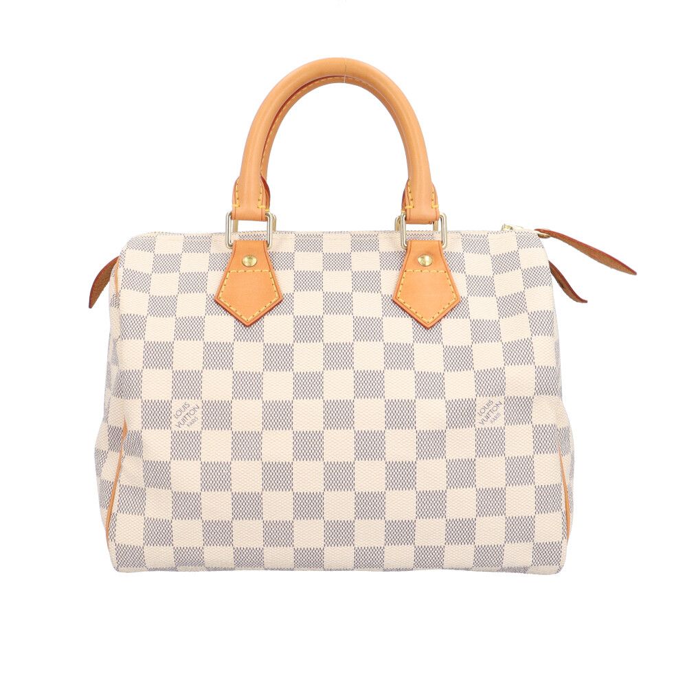 ルイヴィトン スピーディ25 ダミエアズール ハンドバッグ ダミエアズールキャンバス N41534 ホワイト レディース  LOUIS VUITTON  中古 ルイヴィトン  ルイ ヴィトン