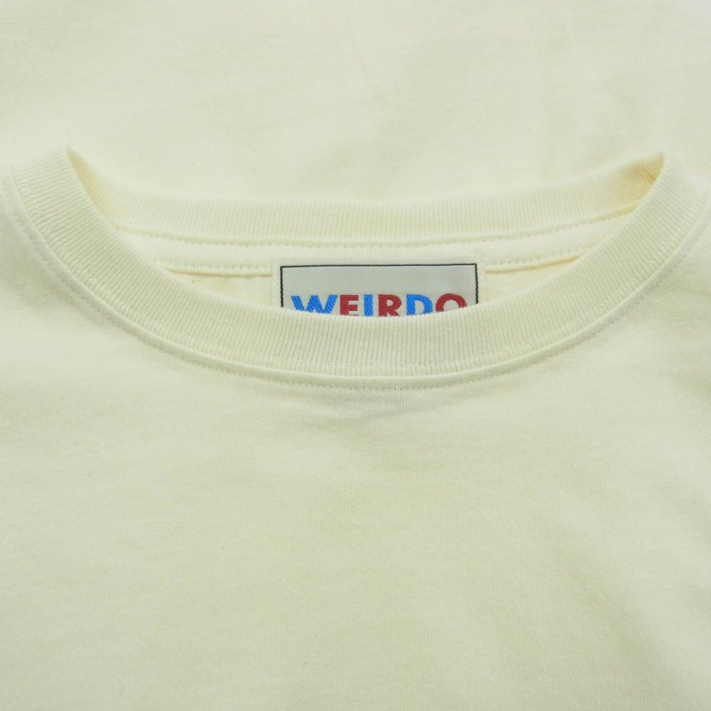 【ウィアード】希少ロンT新品未使用 WEIRDO ウィアード SIG L/S T-SHIRTS ロゴ 長袖 Tシャツ オフ