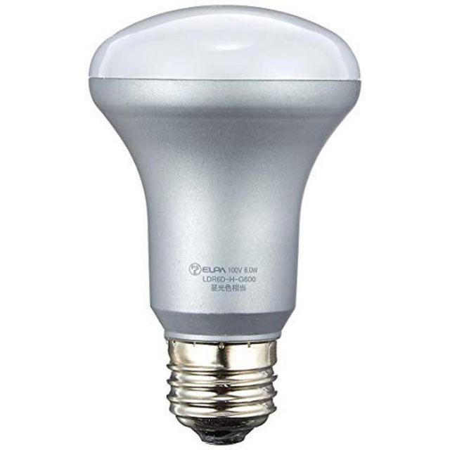 ELPA LED電球 レフ球形 口金直径26mm 昼光色 LDR6D-H-G600