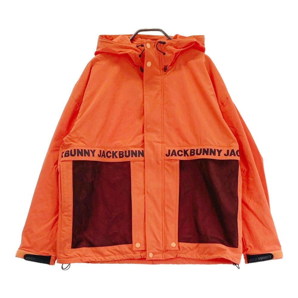 サイズ 1 JACK BUNNY ジャックバニー 裏メッシュ ナイロン ジップパーカー オレンジ系 240101438051 ゴルフウェア レディース ストスト