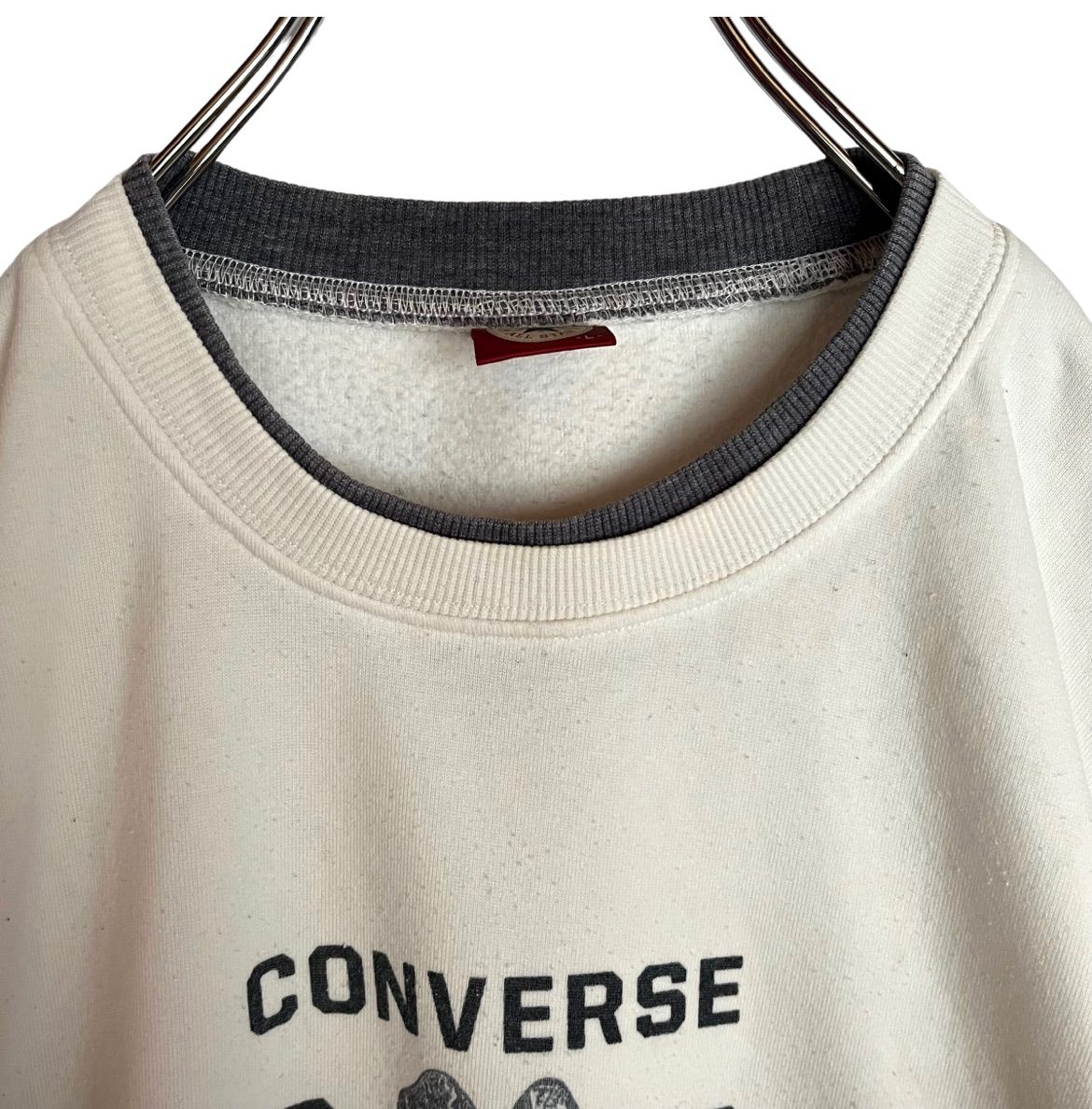 CONVERSE コンバース スウェット トレーナー プリント オールスター 白