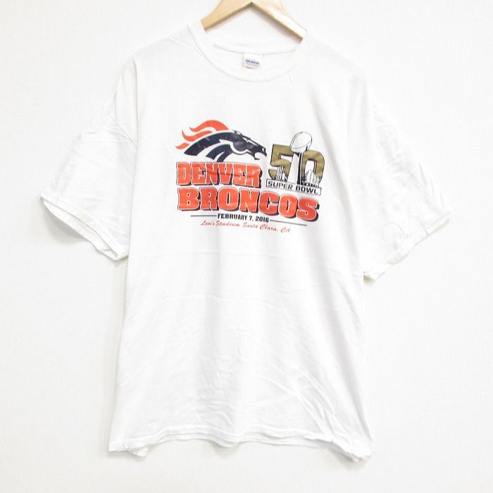XL/古着 半袖 Tシャツ メンズ NFL デンバーブロンコス 大きい