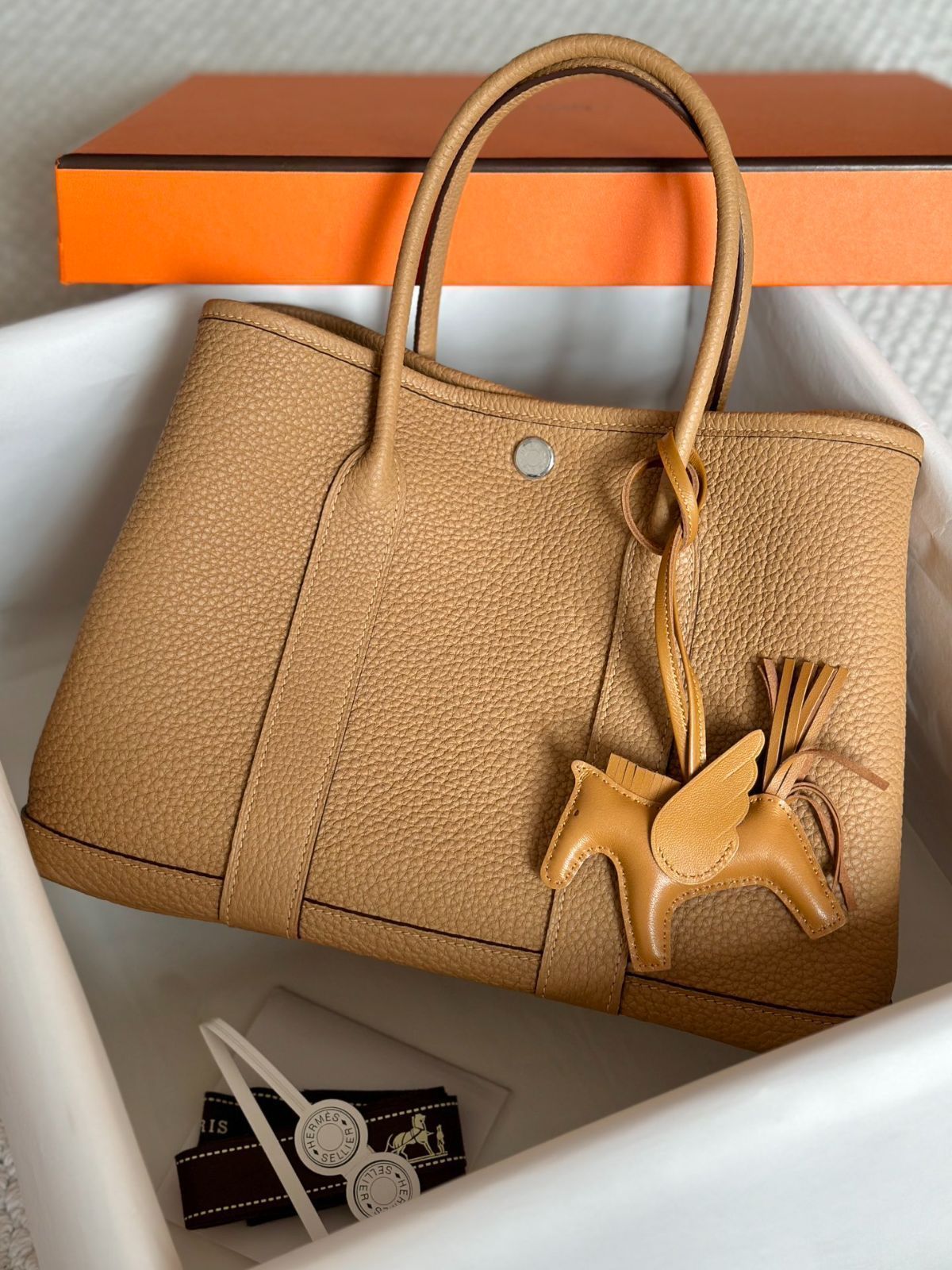 エルメス garden party ビスケットカラー レディース