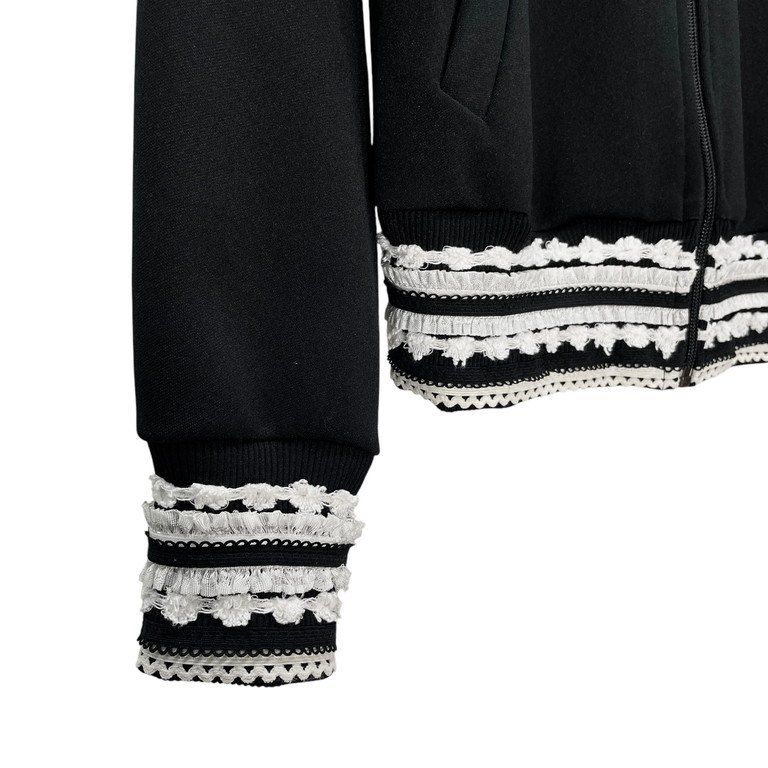 COMME des GARCONS 01AW 裾レース装飾ジャージトラックジャケット  