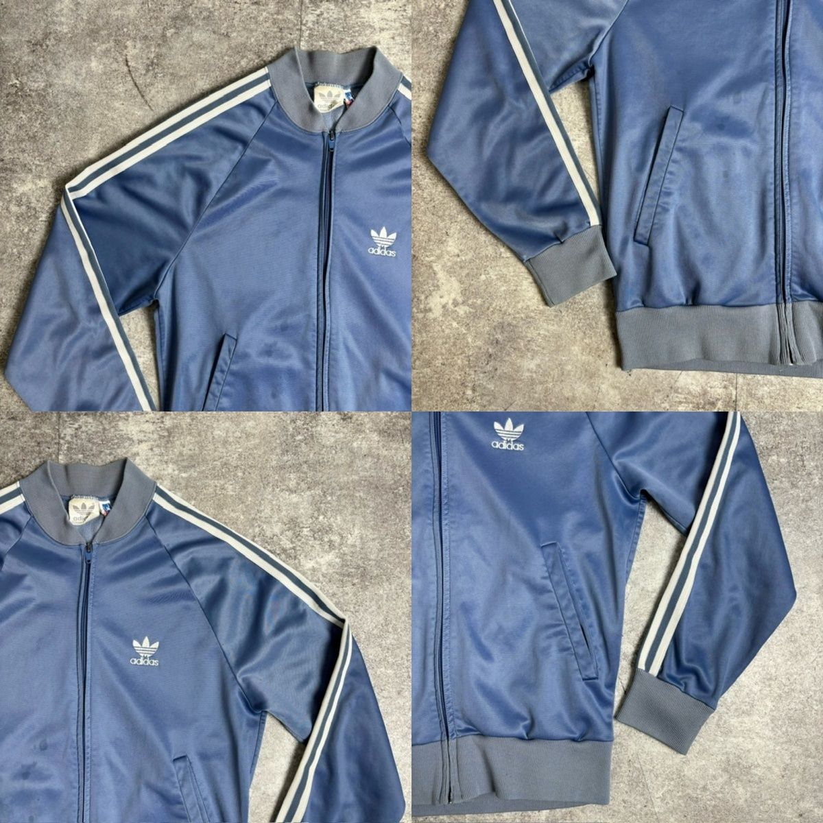 adidas トラックジャケット トレフォイル　ATP USA製 80s adidas ATP Track Jacket 青 M アディダス トラック