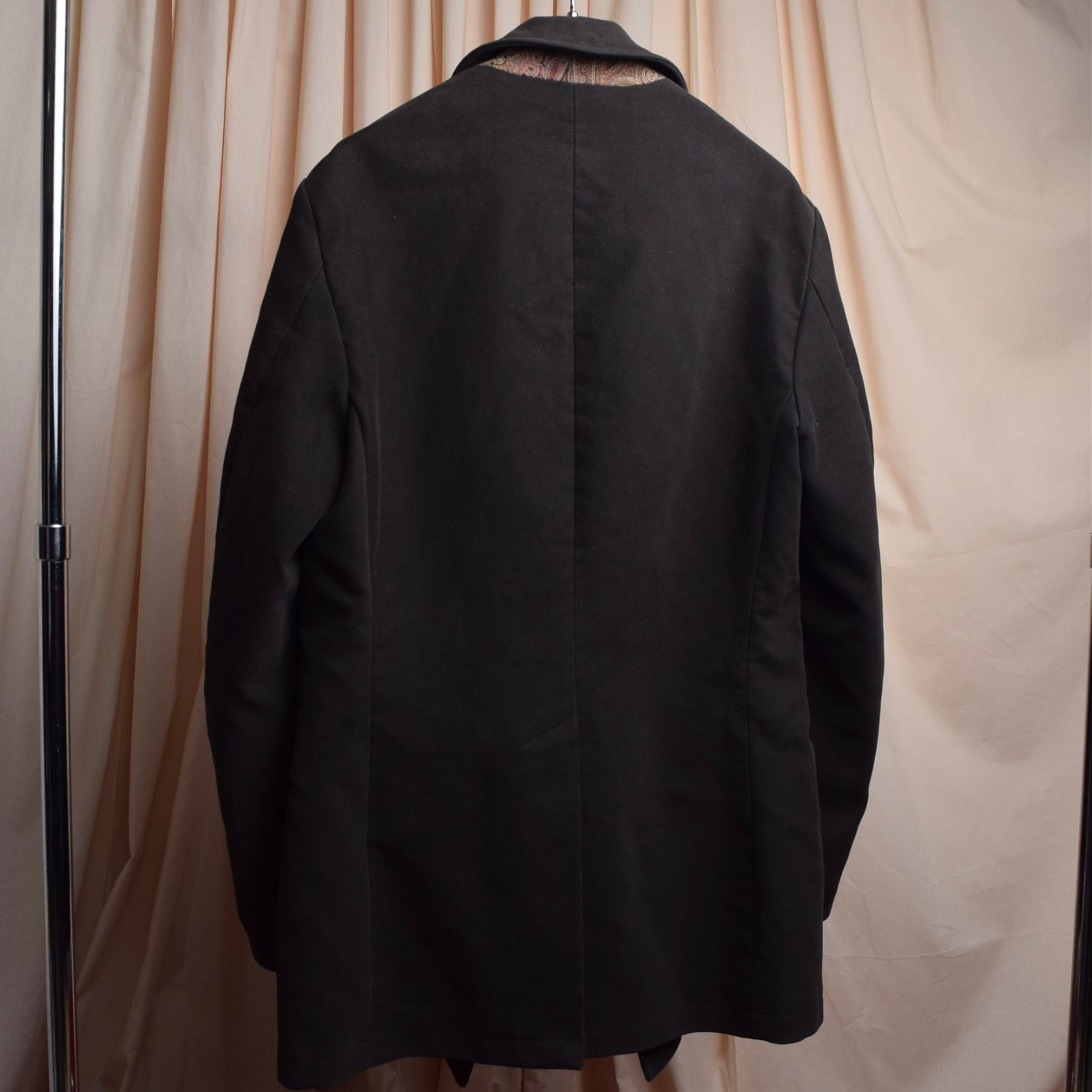 ETRO ウール ダブルブレストコート　新品未使用♡ MANTECO® ウール混紡ダブルブレスト仕様コート - ネイビーブルー