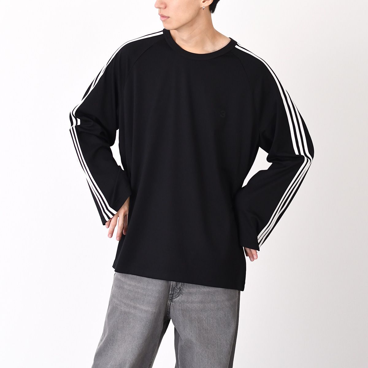 Y-3 ワイスリー ロンT 長袖 LONG SLEEVE TEE 3-STRIPES カットソー 