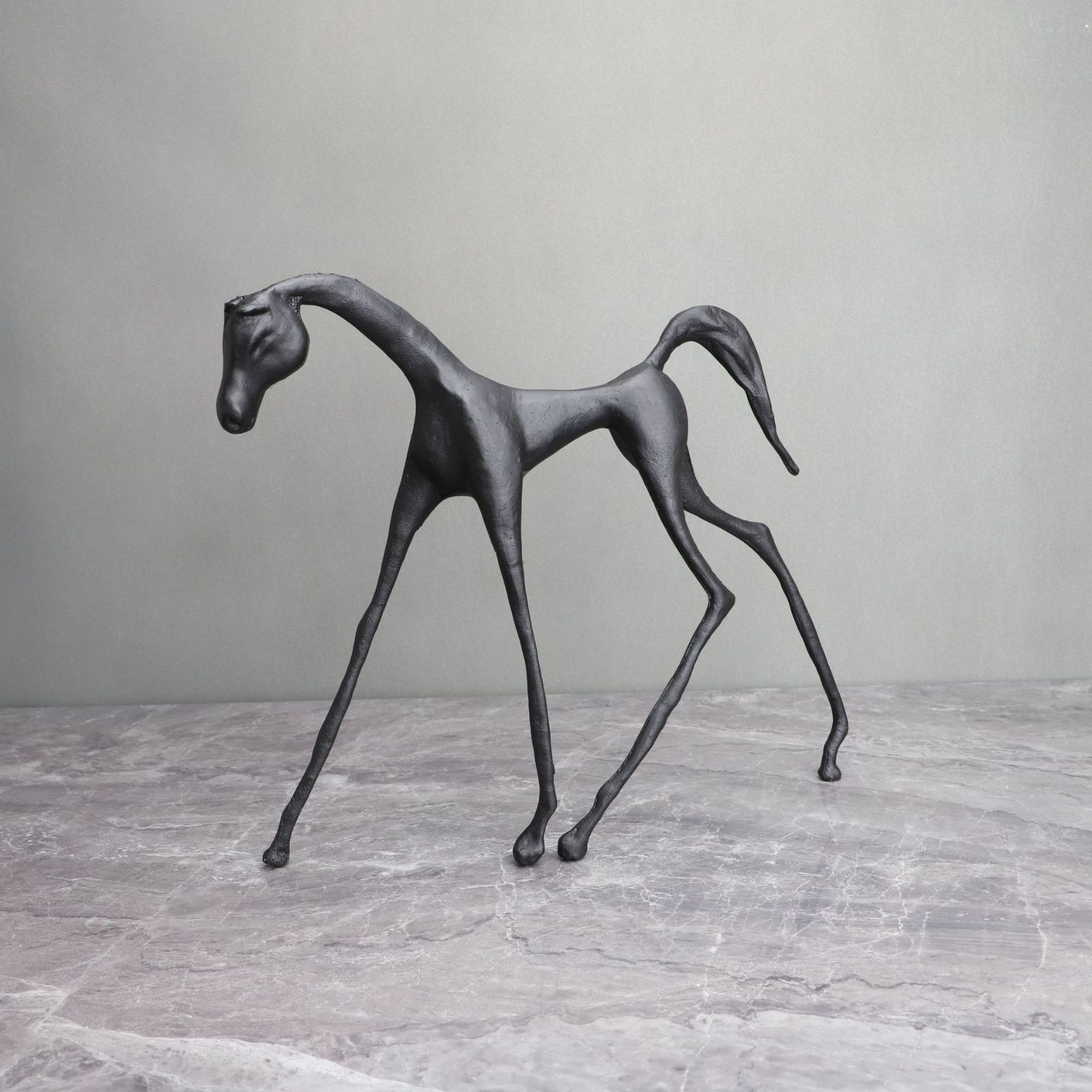 値下】北欧 リンズハンマル社 バイキング& 馬の置物 クリスタルガラス