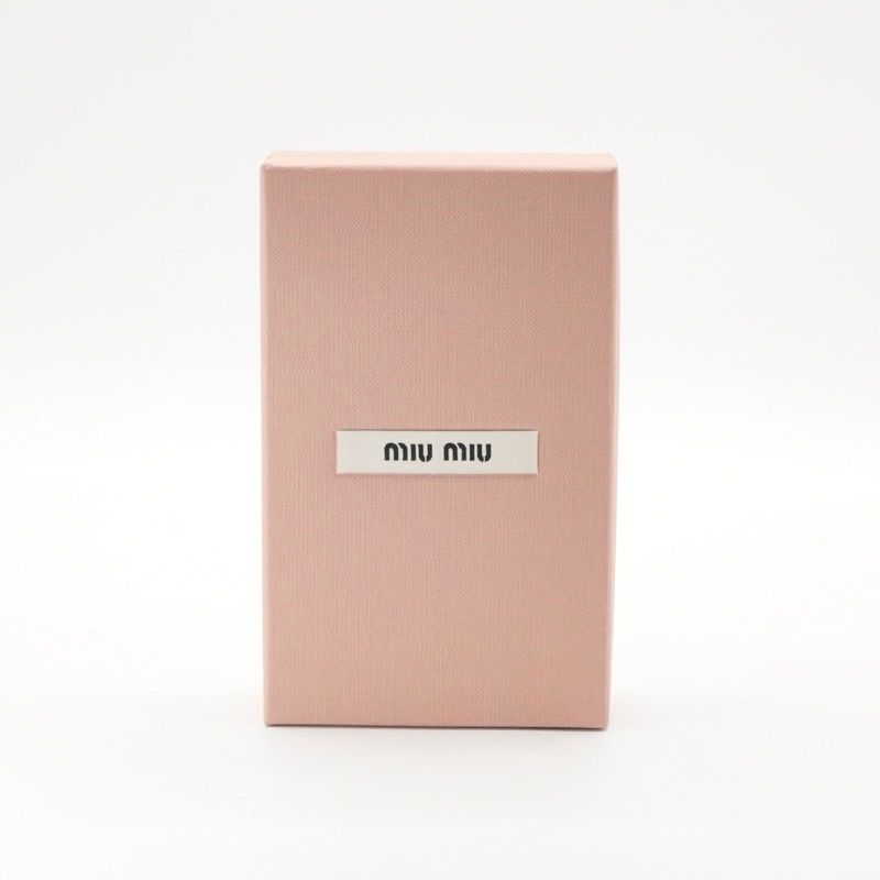 ミュウミュウ MIUMIU ヘアアクセサリー パテントレザー スエード