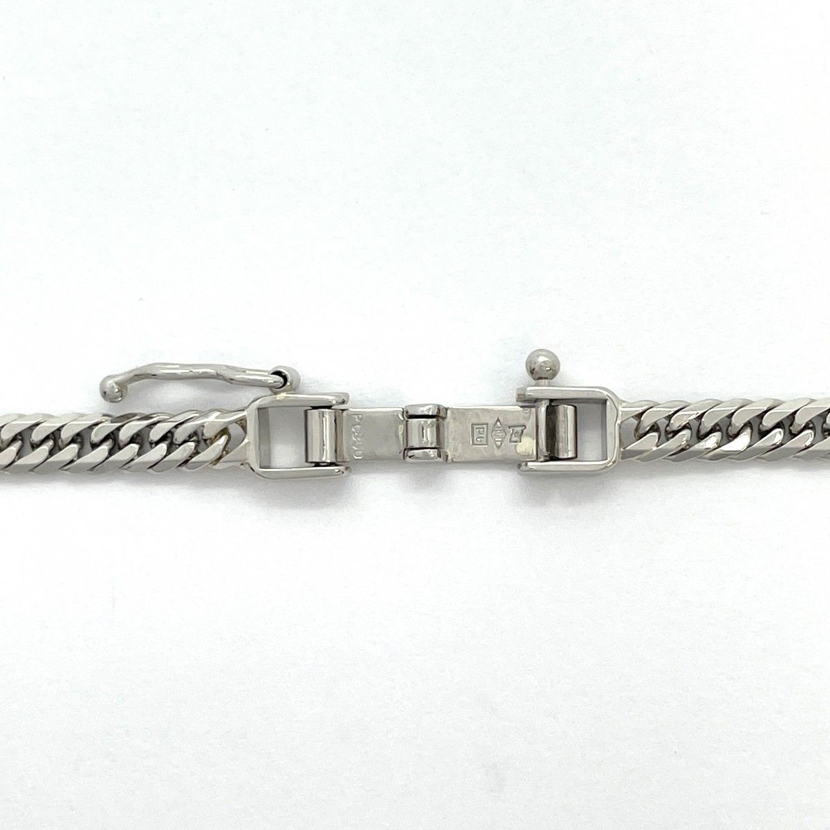 5khe060】喜平 ネックレス Pt850 プラチナ 6面 ダブル 50.8cm 20.2g  