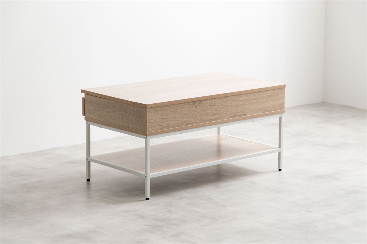 幅80cm】 昇降式センターテーブル 幅80cm】Fika 昇降式センター