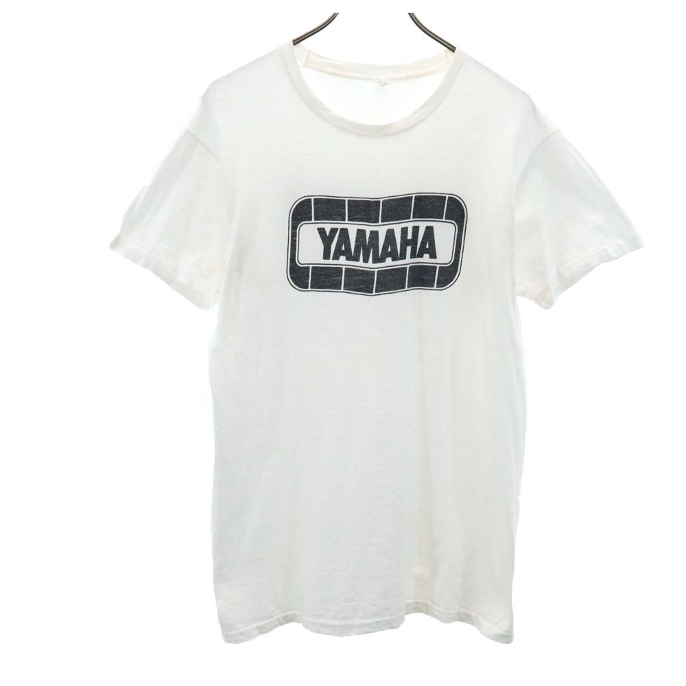 オールド 90s USA製 ヤマハ 半袖 Tシャツ XL ホワイト OLD YAMAHA 