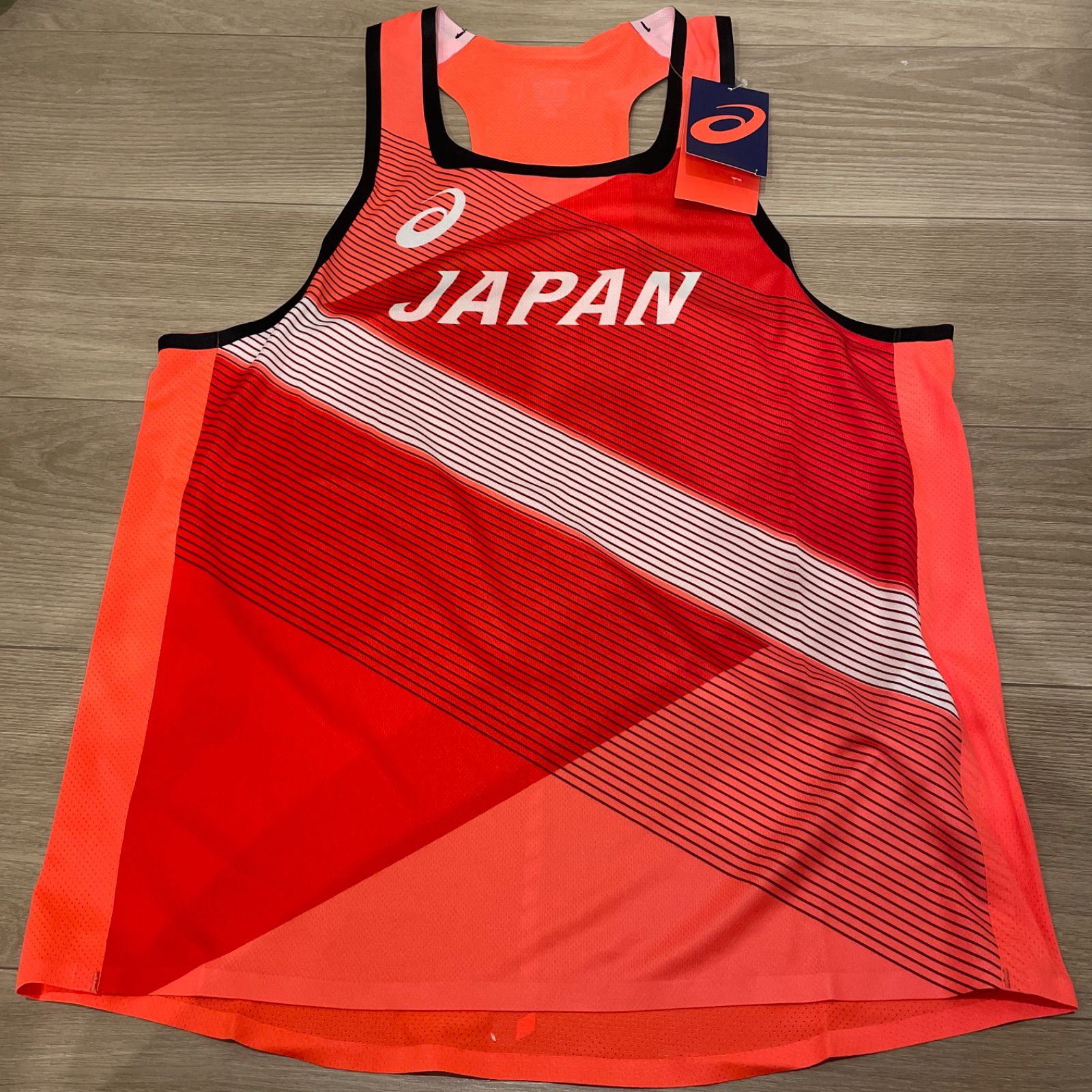 新品　アシックス 陸上日本代表オーセンティックシングレット Mサイズ