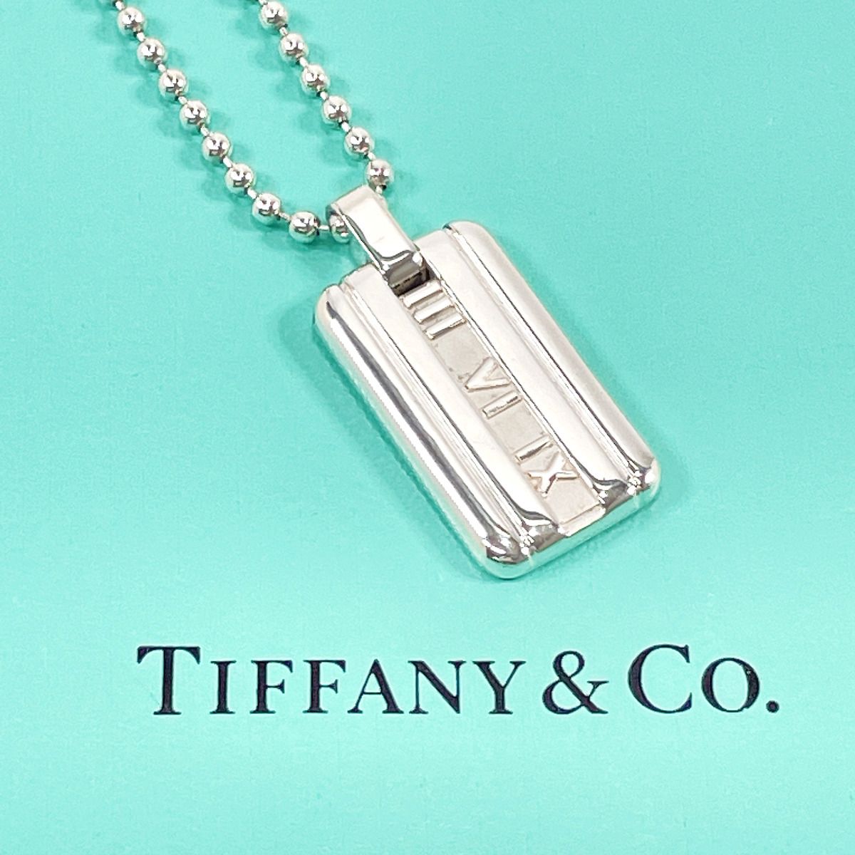 TIFFANY&Co. ティファニー アトラス プレート ネックレス レディース シルバー925 シルバー 中古品 - メルカリ