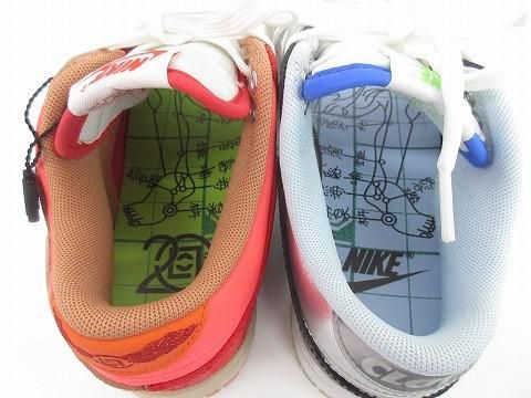 ナイキ NIKE ×クロット CLOT ダンクロー ワットザクロット FN 0316-999 23.5 cm ブラウン ブラック レディース