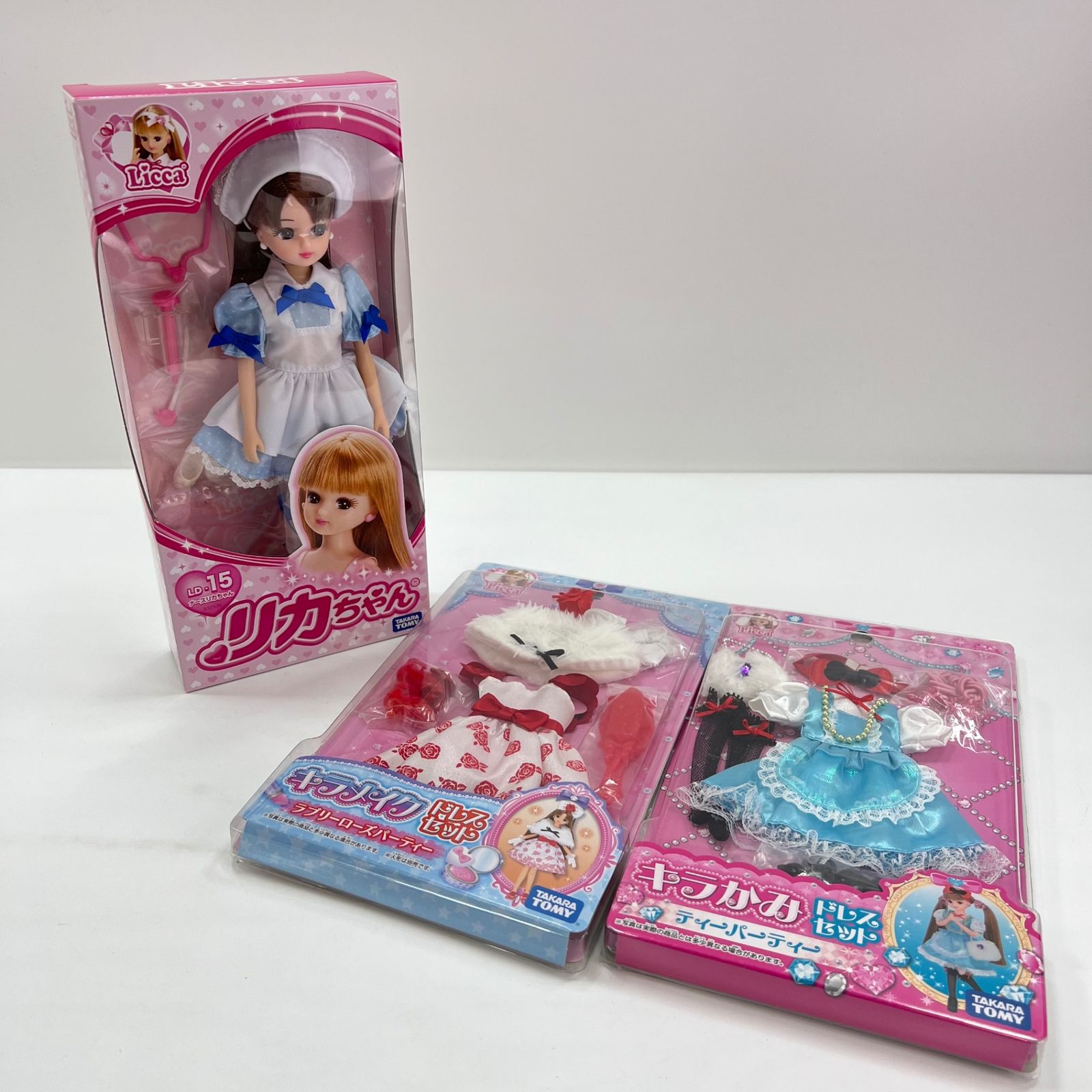 Takara Tomy - タカラトミー　LT-15　ナースリカちゃん人形1点　キラかみドレスセット2点 タカラトミー LT-15 ナースリカちゃん人形1点 キラかみドレス