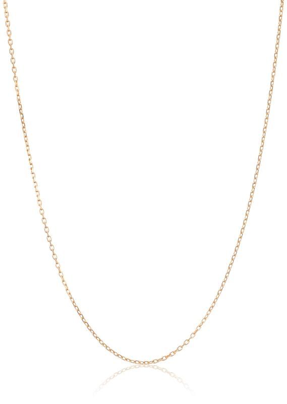 エクセディア] Exedia 18金(K18)あずきチェーンネックレス 45cm 長さ