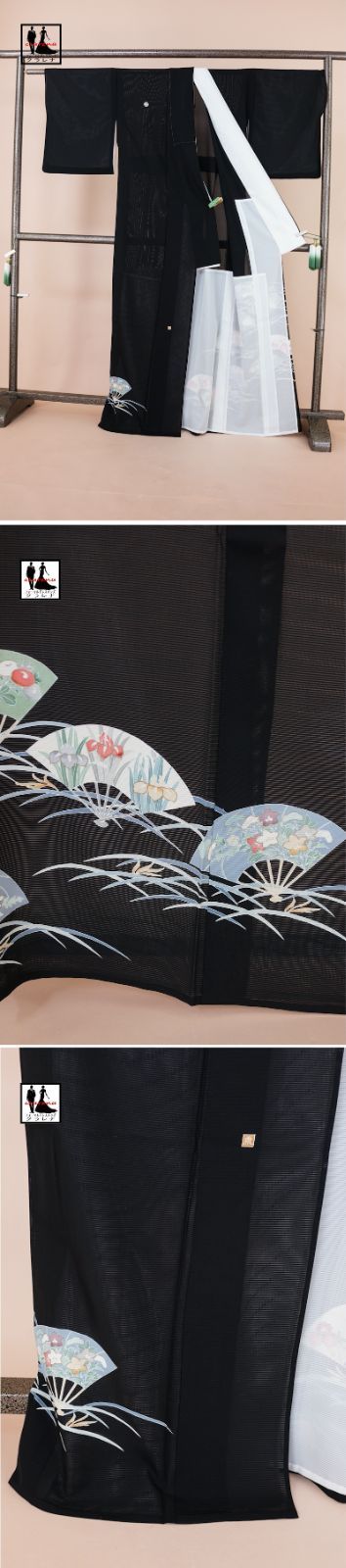 フォーマル衣装》販売 クラレナの 夏用留袖 家紋 丸木瓜 落款入り 絽  