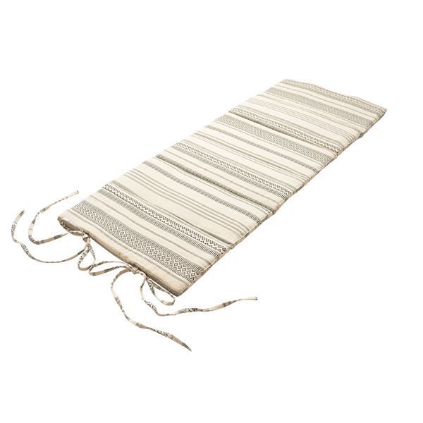 マットレス 寝具 約65×170×2.5cm ブラック 綿100％ インド綿 6つ折り 吸湿発乾性 オールシーズン 折りたたみ テラ