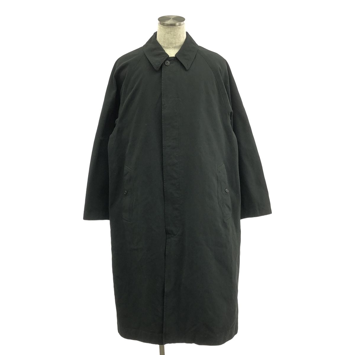 COMOLI | コモリ | 2025AW | 製品染 バル コート | 3 | ブラック | メンズ