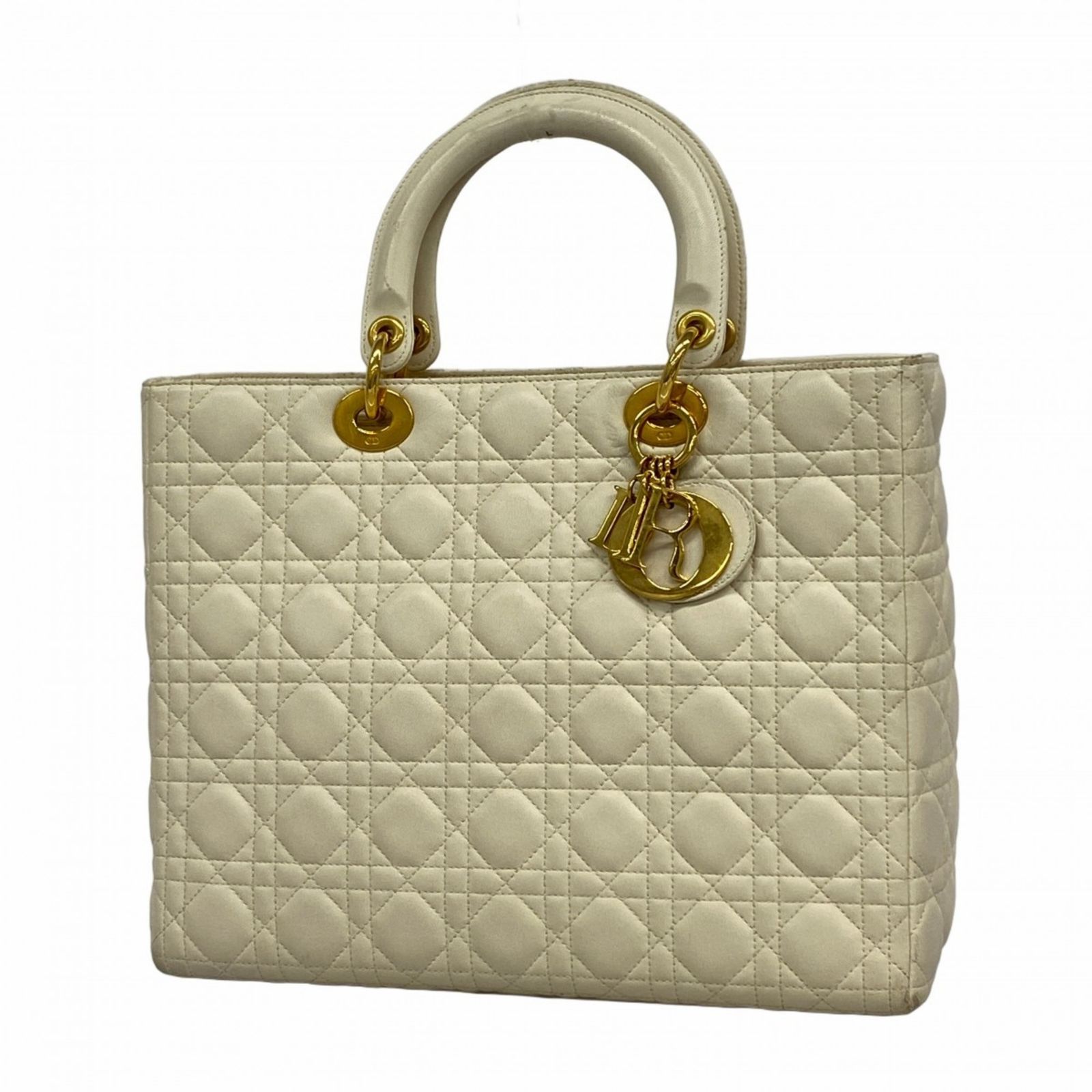ChristianDior ディオール　カナージュ　トートバッグ　レザー 楽天市場】クリスチャンディオール カナージュステッチ トート