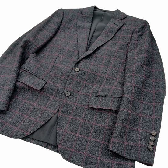 極美品　ONLY REDA セットアップスーツ　チェック グレー　Sサイズ 極美品 ONLY REDA セットアップスーツ チェック グレー Sサイズ