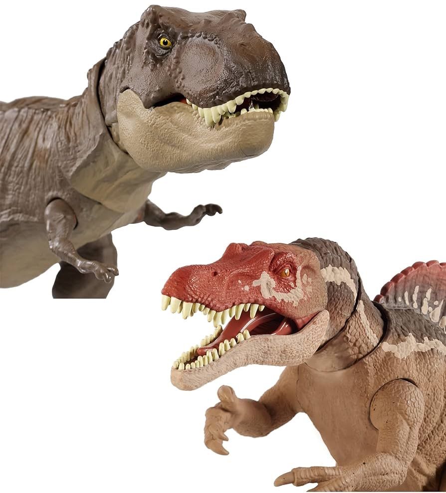 WJ23 MATTEL マテル Jurassic World ジュラシック ワールド かみつく! T-レックス VS. かみつく! スピノサウルス