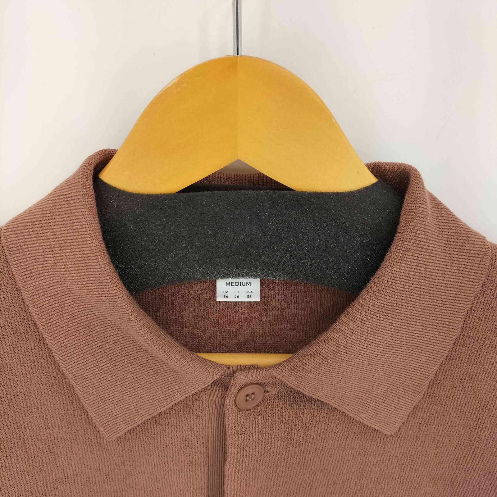 H＞ シン ミラノ ポロカラー ショートスリーブ カーディガン H