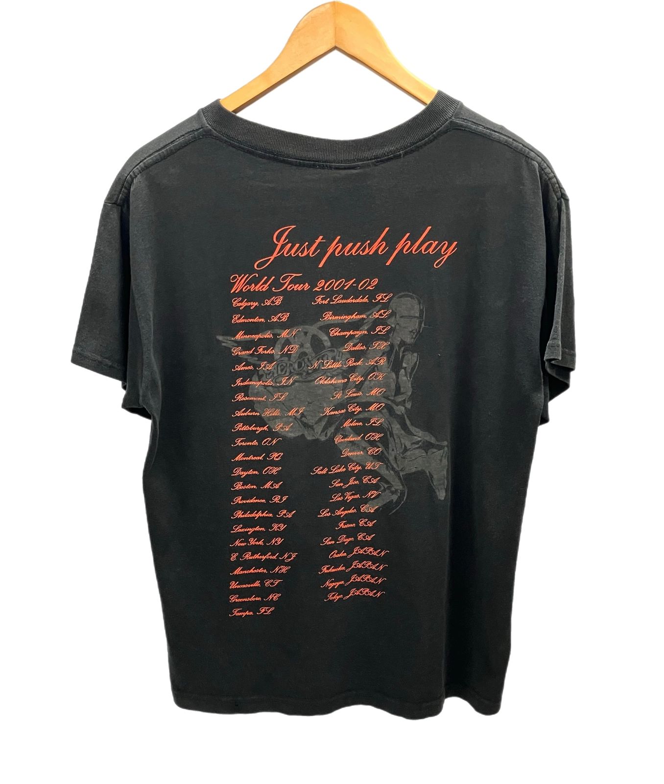 AEROSMITH エアロスミス Tシャツ Mサイズ GIANT 2001 新品 AEROSMITH エアロスミス Tシャツ Mサイズ GIANT 2001 新品